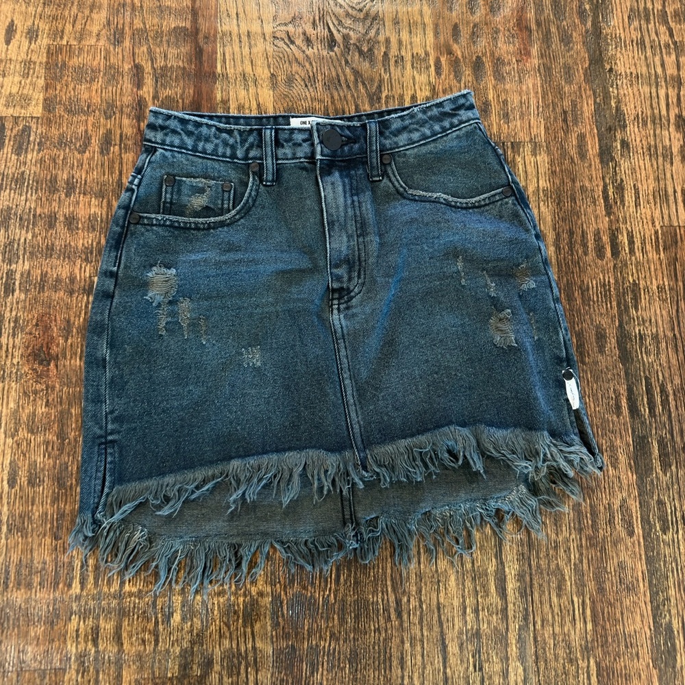 One Teaspoon Denim Skirt, 26